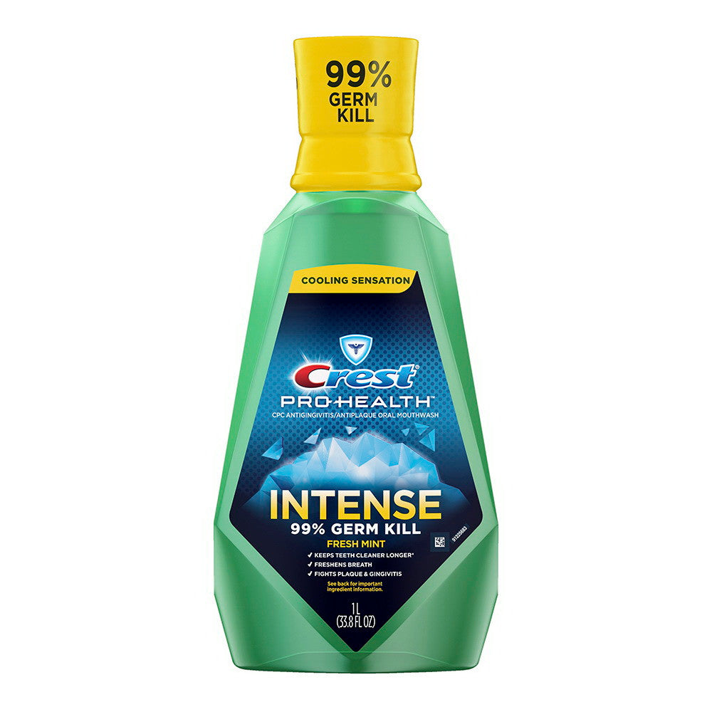 Crest Pro-Health Intense Mouthwash Fresh Mint, 33.8 Oz